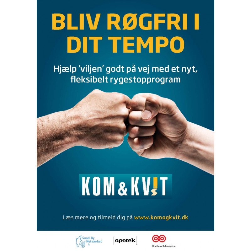 Kom & Kvit A3 plakat Kom & Kvit A3 plakat