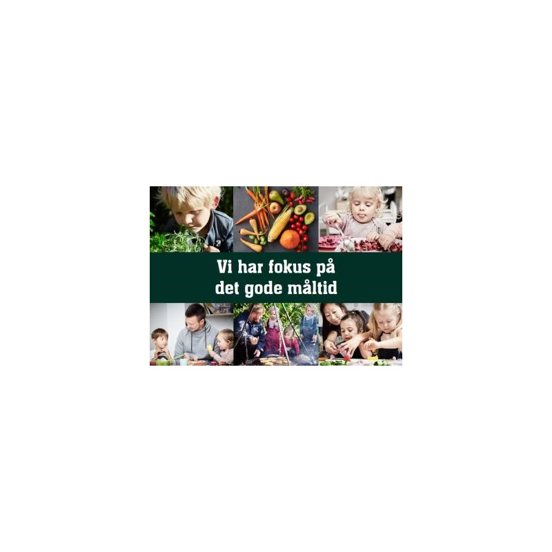 A6 Postkort til forældrene i daginstitutioner. Rammer ”Vi har fokus på det gode måltid” A6 Postkort til forældrene i daginstitutioner. Rammer ”Vi har fokus på det gode måltid”