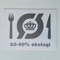 A4 SØLV PAPSKILT 60-90 %