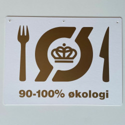 A4 GULD PAPSKILT 90-100%