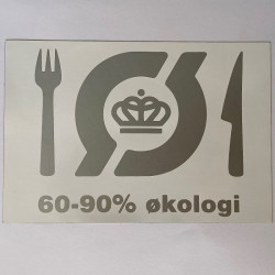 A4 SØLV KLISTERMÆRKE 60-90 %
